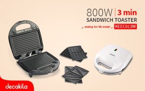 DECAKILA SANDWICH MAKER 3 SET KEEC013W
