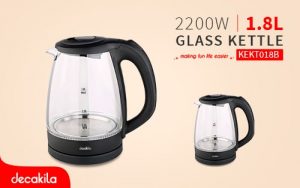 DECAKILA GLASS KETTLE 2200W KEKT018B