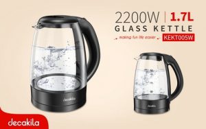 DECAKILA GLASS KETTLE 220W KEKT005W