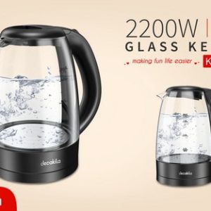 DECAKILA GLASS KETTLE 220W KEKT005W
